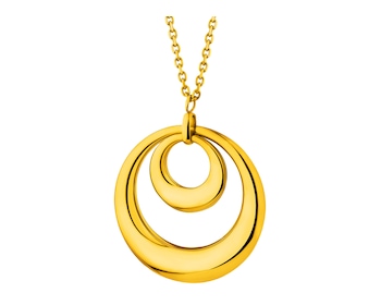 Naszyjnik ze stali szlachetnej - koło