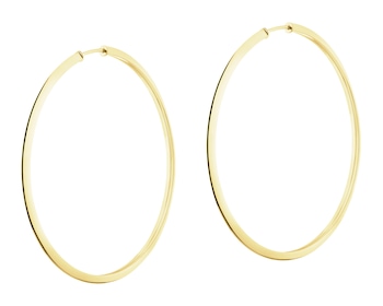 Złote kolczyki - koła