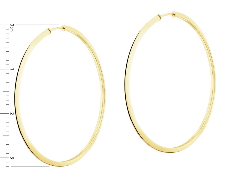9 K Yellow Gold Hoop Earring