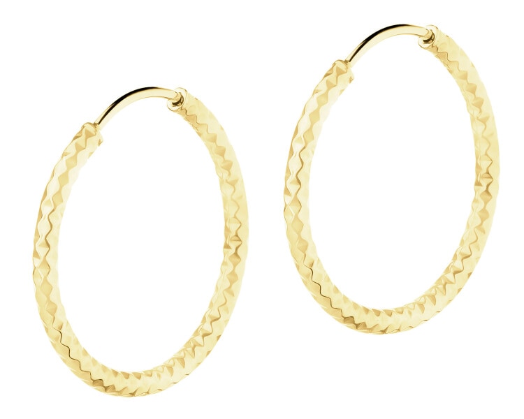 14 K Yellow Gold Hoop Earring