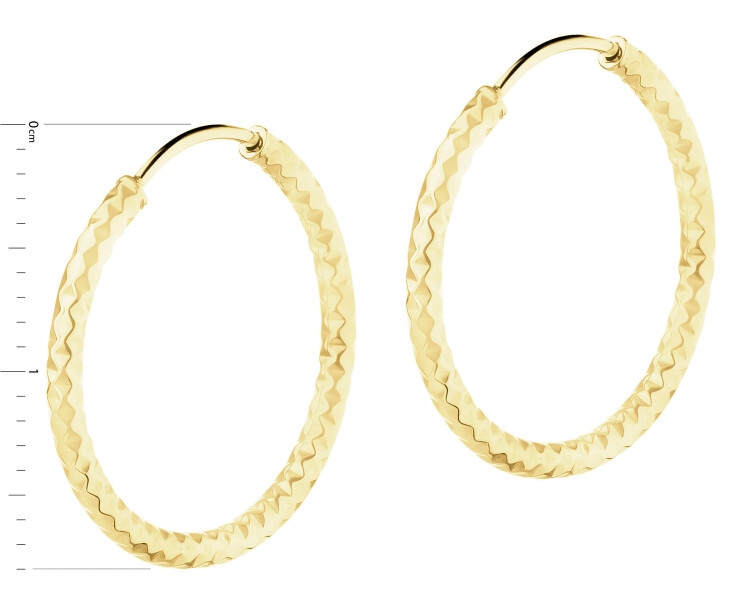 14 K Yellow Gold Hoop Earring
