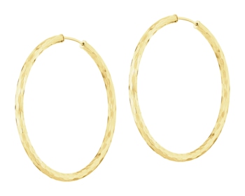 Złote kolczyki - koła