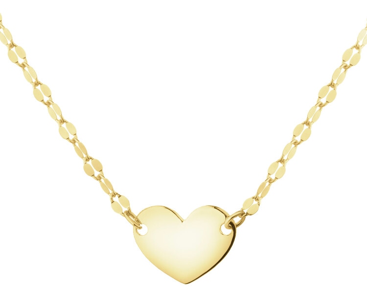 Złoty naszyjnik - serce