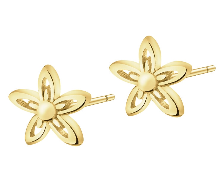 Zlaté náušnice - květy