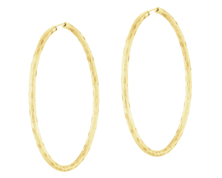 Złote kolczyki - koła