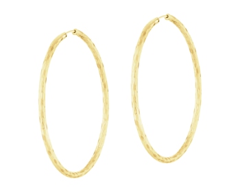 Złote kolczyki - koła