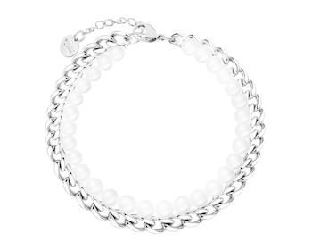 Bransoletka ze stali szlachetnej z muszlą