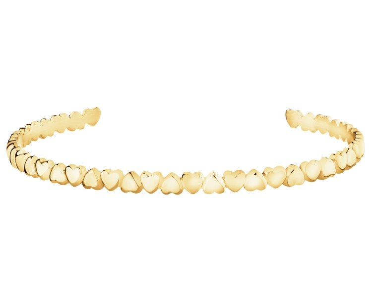 Bransoletka ze stali szlachetnej - serca