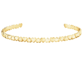 Bransoletka ze stali szlachetnej - serca