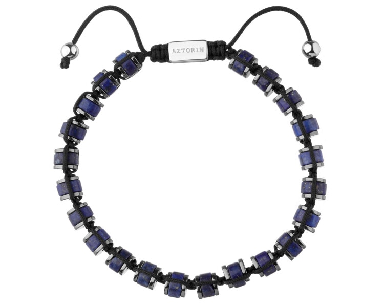 Náramek z ušlechtilé oceli s lapisem lazuli