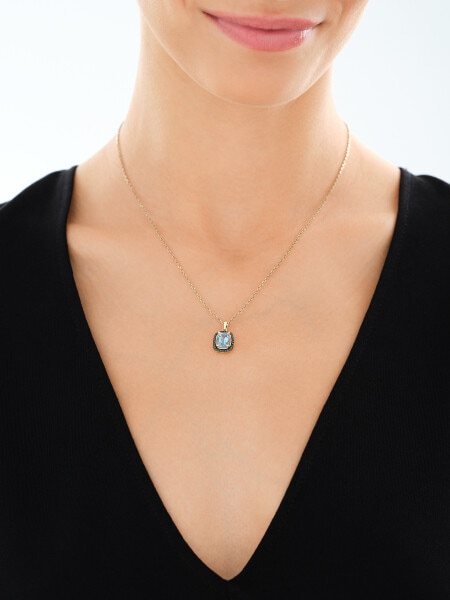 585 Yellow Gold Ruthenium-Plated Pendant  - fineness 585