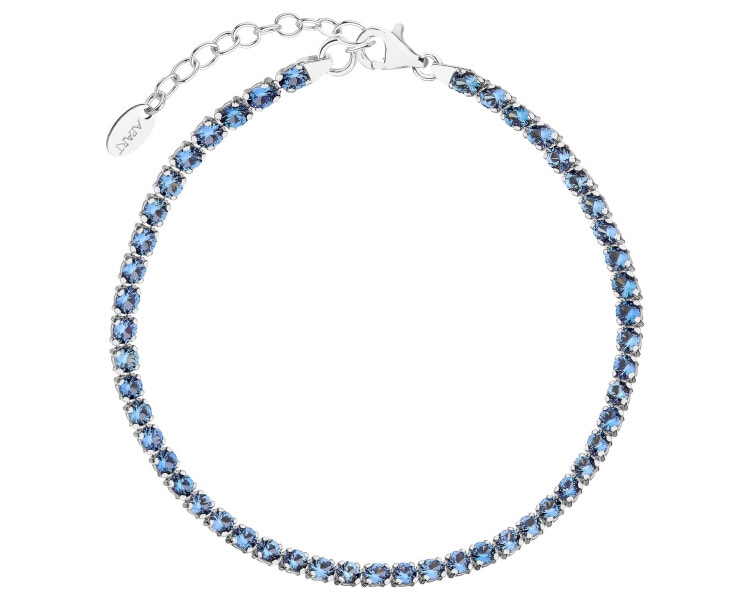 Stříbrný náramek se zirkony