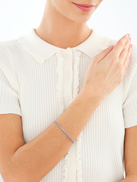 Stříbrný náramek se zirkony