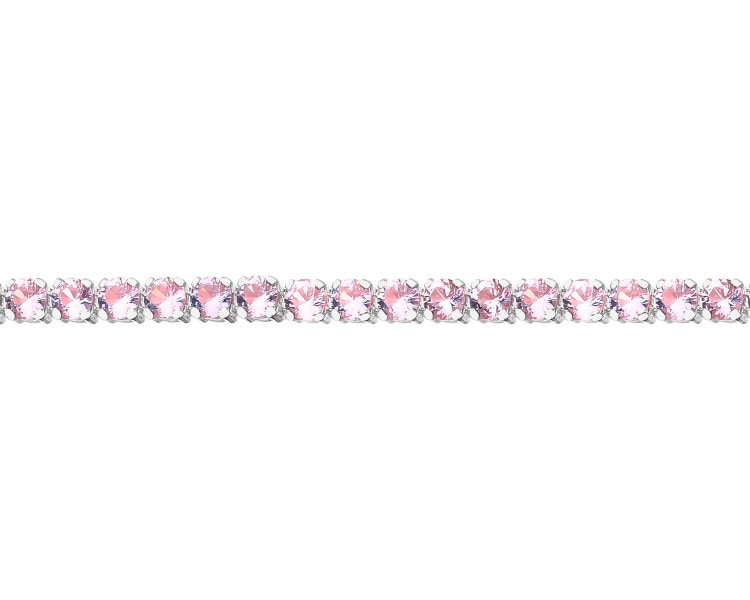 Bransoletka srebrna z cyrkoniami