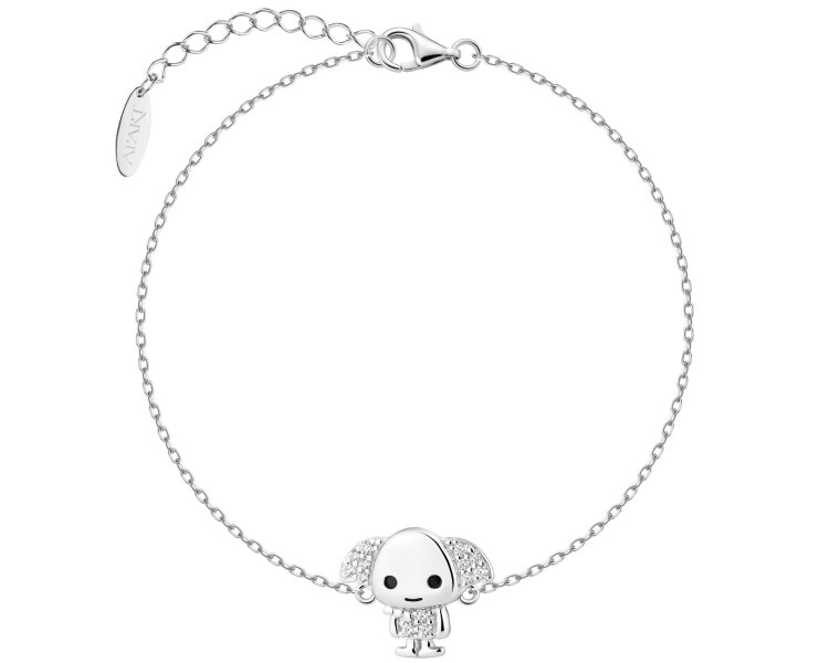 Bransoletka srebrna z cyrkoniami i emalią - Harry Potter, Zgredek, Warner Bros. Discovery