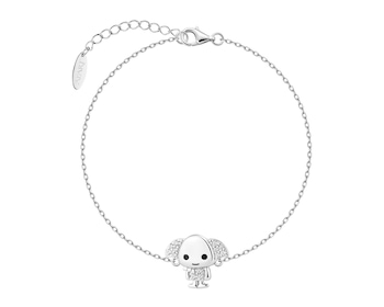 Bransoletka srebrna z cyrkoniami i emalią - Harry Potter, Zgredek, Warner Bros. Discovery