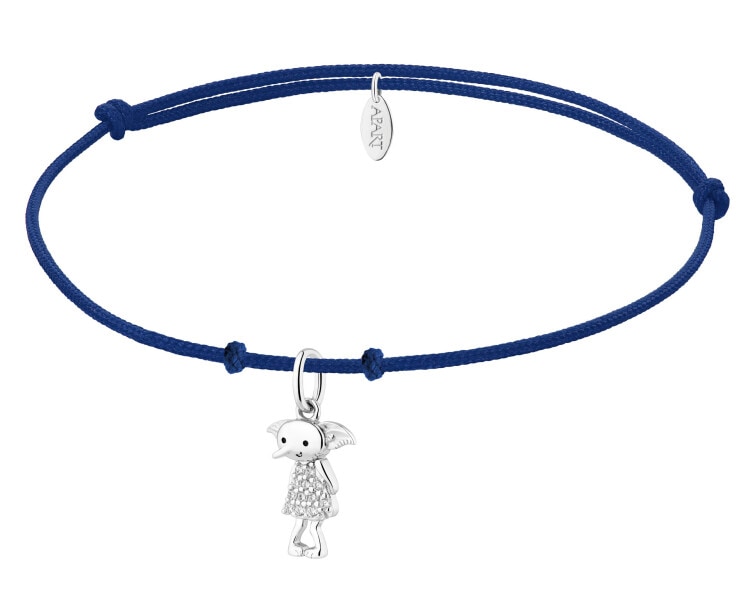 Rhodium Plated Silver Bracelet with Cubic Zirconia