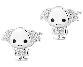 Kolczyki srebrne z cyrkoniami i emalią - Harry Potter, Zgredek, Warner Bros. Discovery