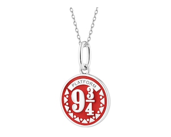 Zawieszka srebrna z emalią - Harry Potter, peron 9 i ¾, Warner Bros. Discovery