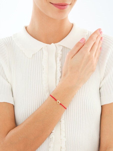 Gold-Plated Silver Bracelet with Cubic Zirconia