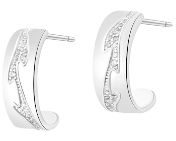 Kolczyki srebrne z cyrkoniami