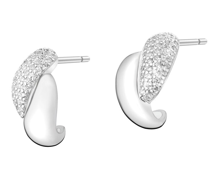 Kolczyki srebrne z cyrkoniami