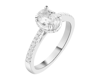 Pierścionek srebrny z cyrkoniami