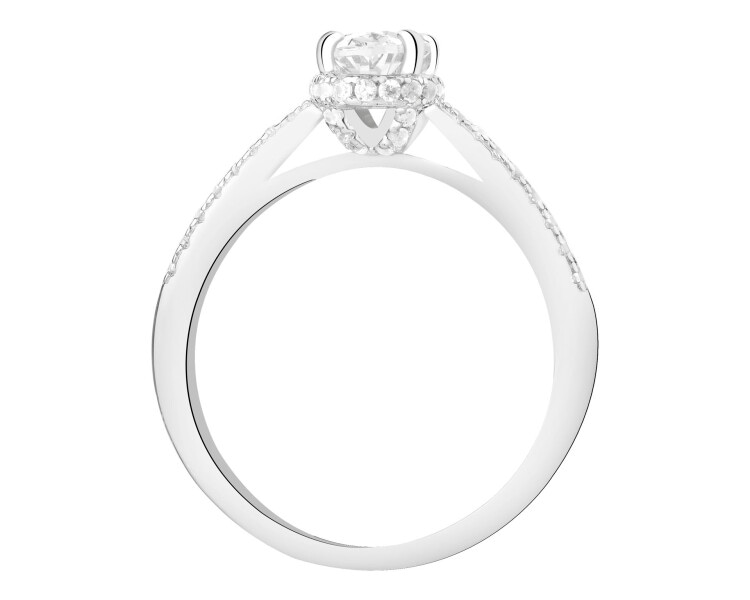 Pierścionek srebrny z cyrkoniami