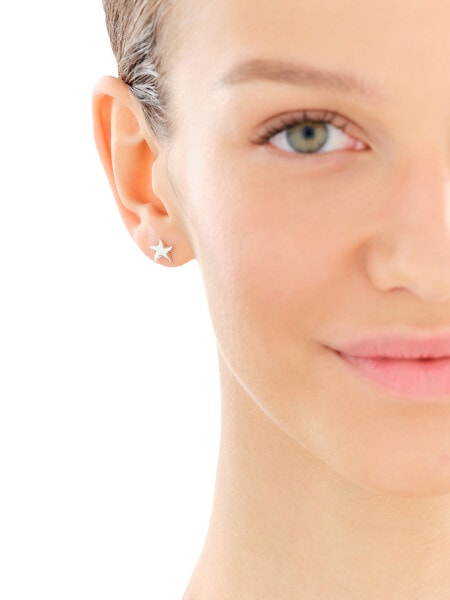 Rhodium Plated Silver Earrings