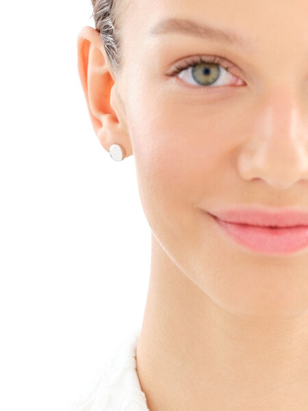 Rhodium Plated Silver Earrings 