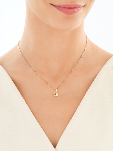 Zawieszka z żółtego złota z diamentami - koła - 0,01 ct - próba 375