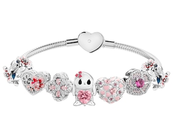 Bransoleta beads zestaw - serce, kwiaty, motyl, zajączek