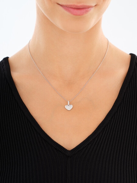 Rhodium Plated Silver Set with Cubic Zirconia
