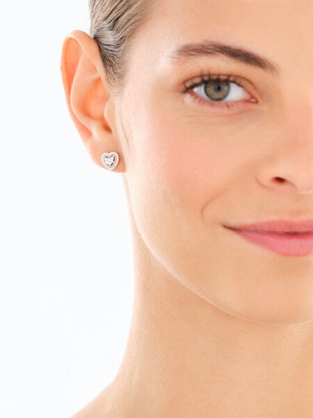Rhodium Plated Silver Set with Cubic Zirconia