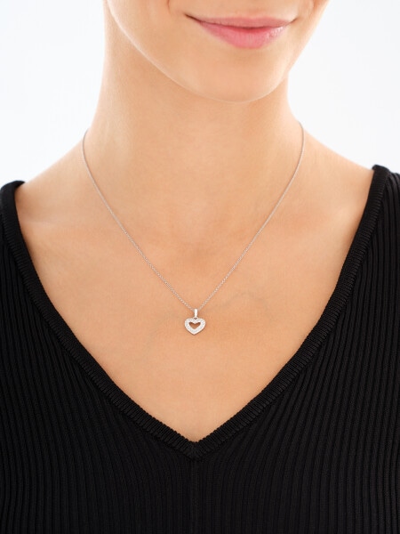 Rhodium Plated Silver Set with Cubic Zirconia
