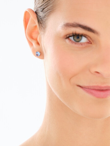 Rhodium Plated Silver Set with Cubic Zirconia