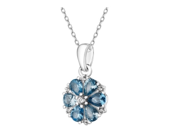Zawieszka srebrna z cyrkoniami