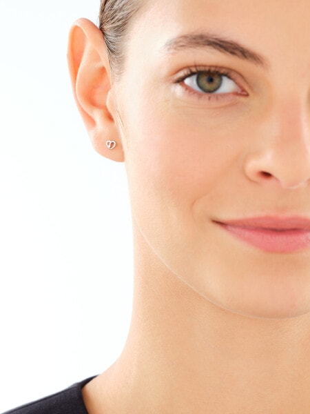 Rhodium Plated Silver Earring with Cubic Zirconia