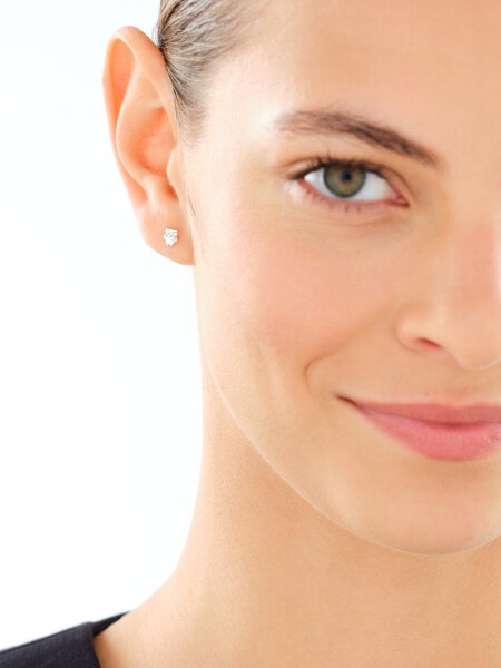 Rhodium Plated Silver Earring 