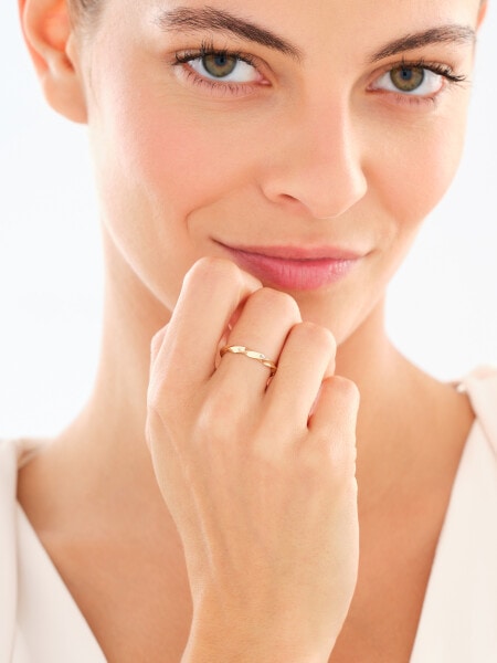 8 K Yellow Gold Band Ring 