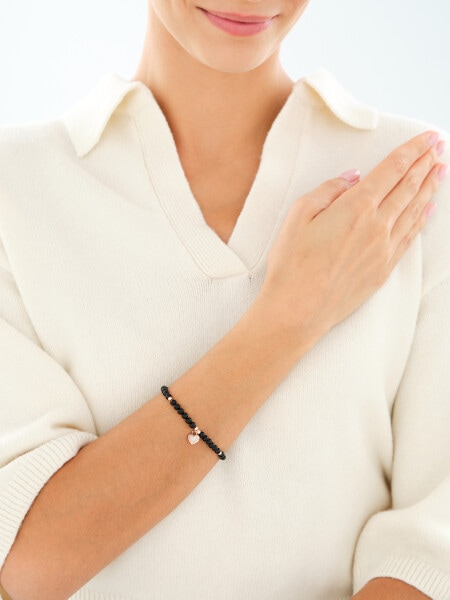 Gold-Plated Brass Bracelet with Agate