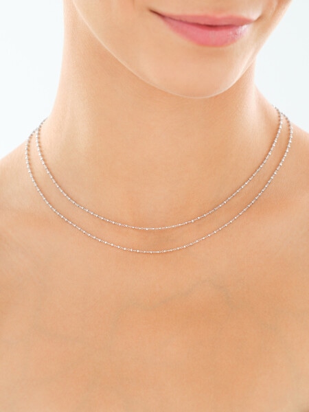 Rhodium Plated Silver Necklace
