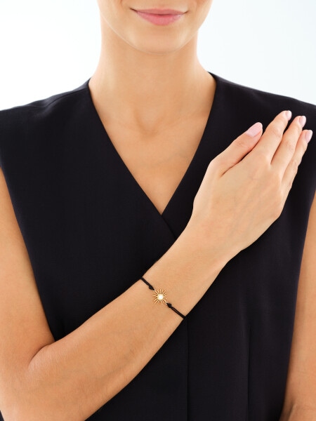 Gold-Plated Silver Bracelet with Cubic Zirconia