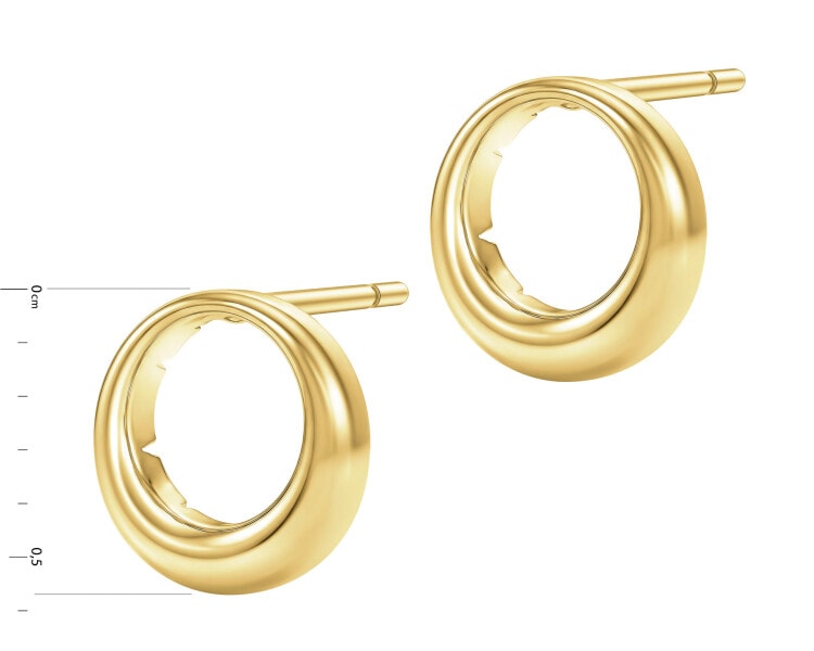 14 K Yellow Gold Earrings 