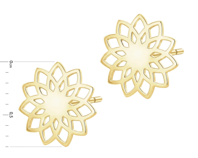 14 K Yellow Gold Earrings 