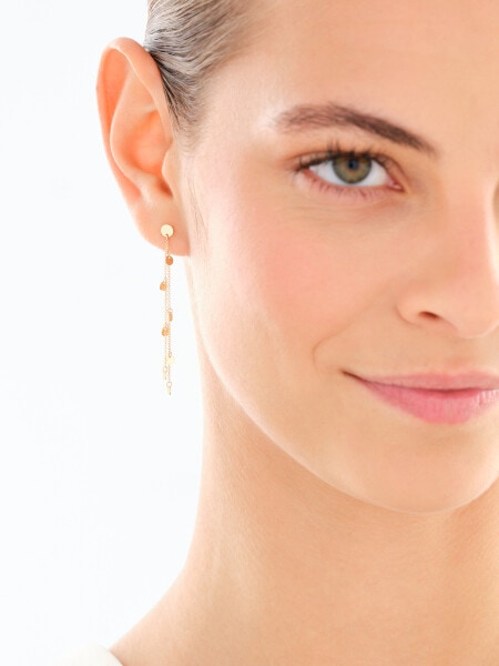 9 K Yellow Gold Dangling Earring 
