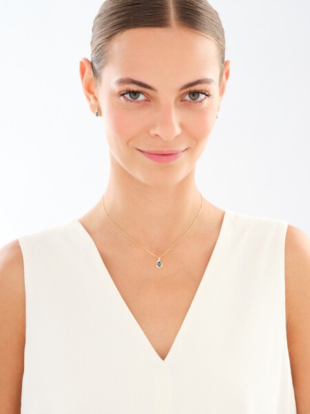 14 K Rhodium-Plated Yellow Gold Set - fineness 14 K