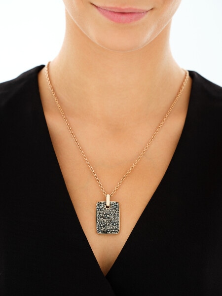 Stainless Steel Necklace with Crystal