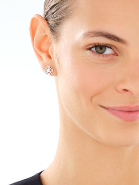 Rhodium Plated Silver Set with Cubic Zirconia
