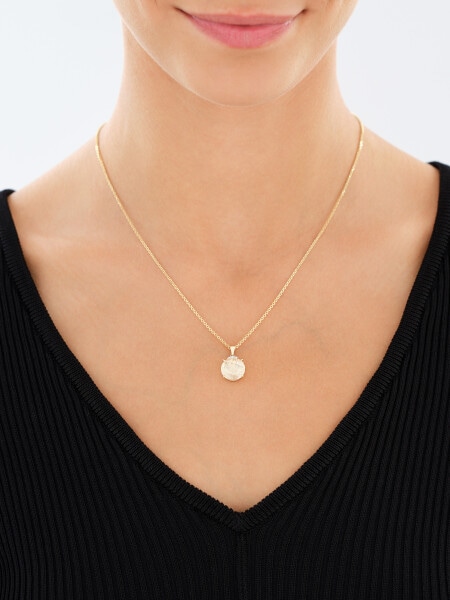 14 K Rhodium-Plated Yellow Gold Pendant  - fineness 14 K